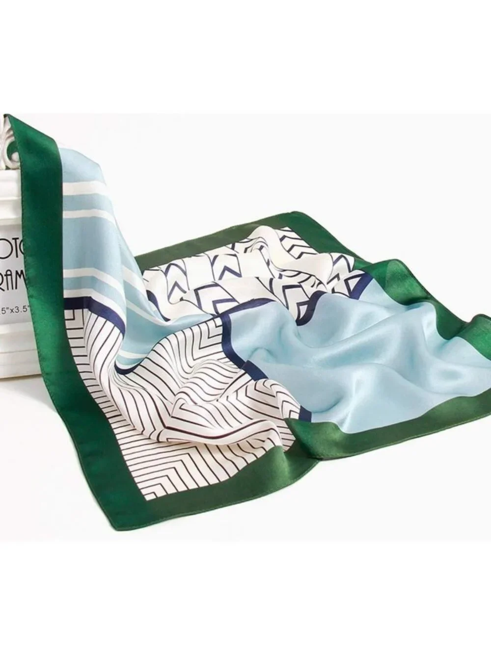 Luxurious Mulberry Silk Small Square Scarf 21